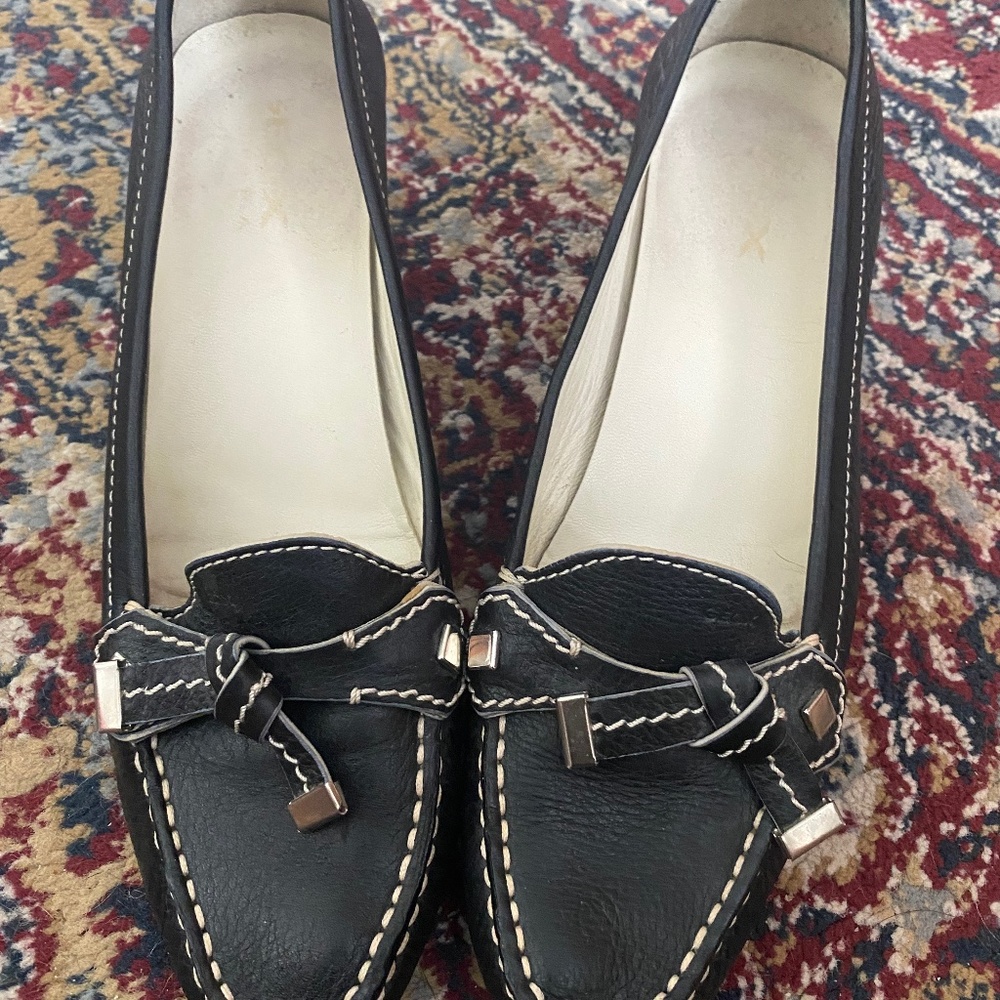 Geox Women's black leather shoes